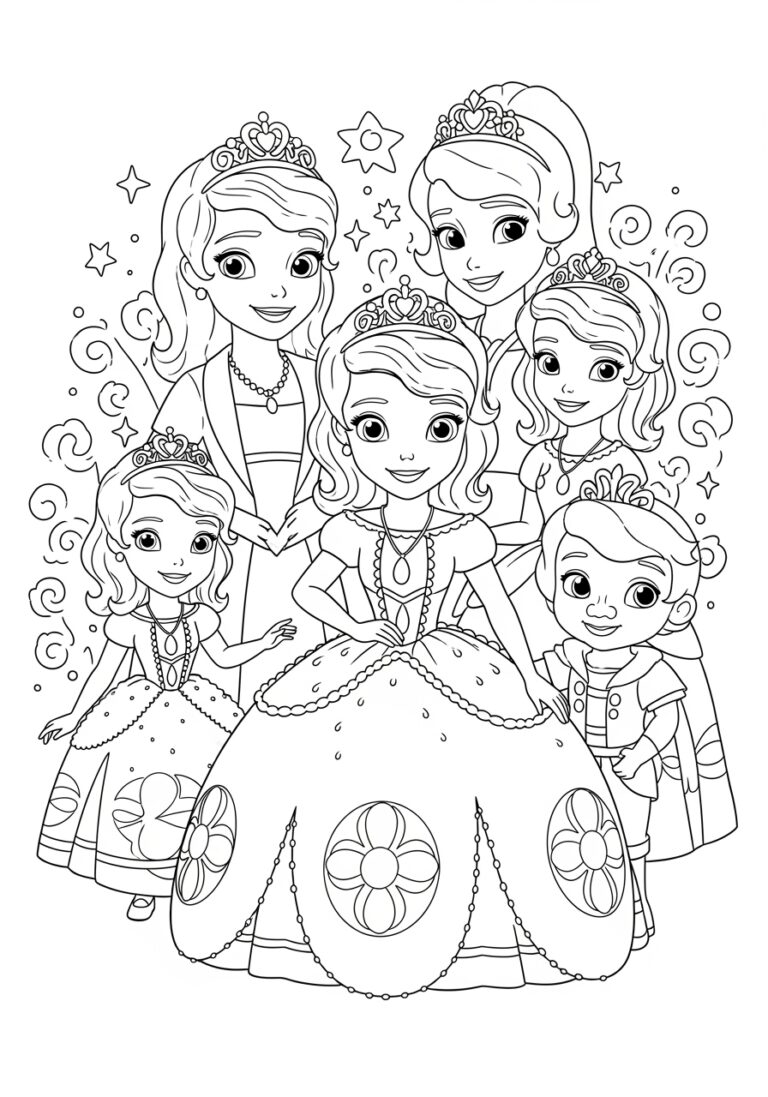 sofia the princess coloring pages