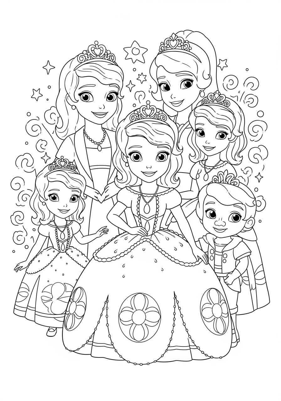 princes sofia coloring pages