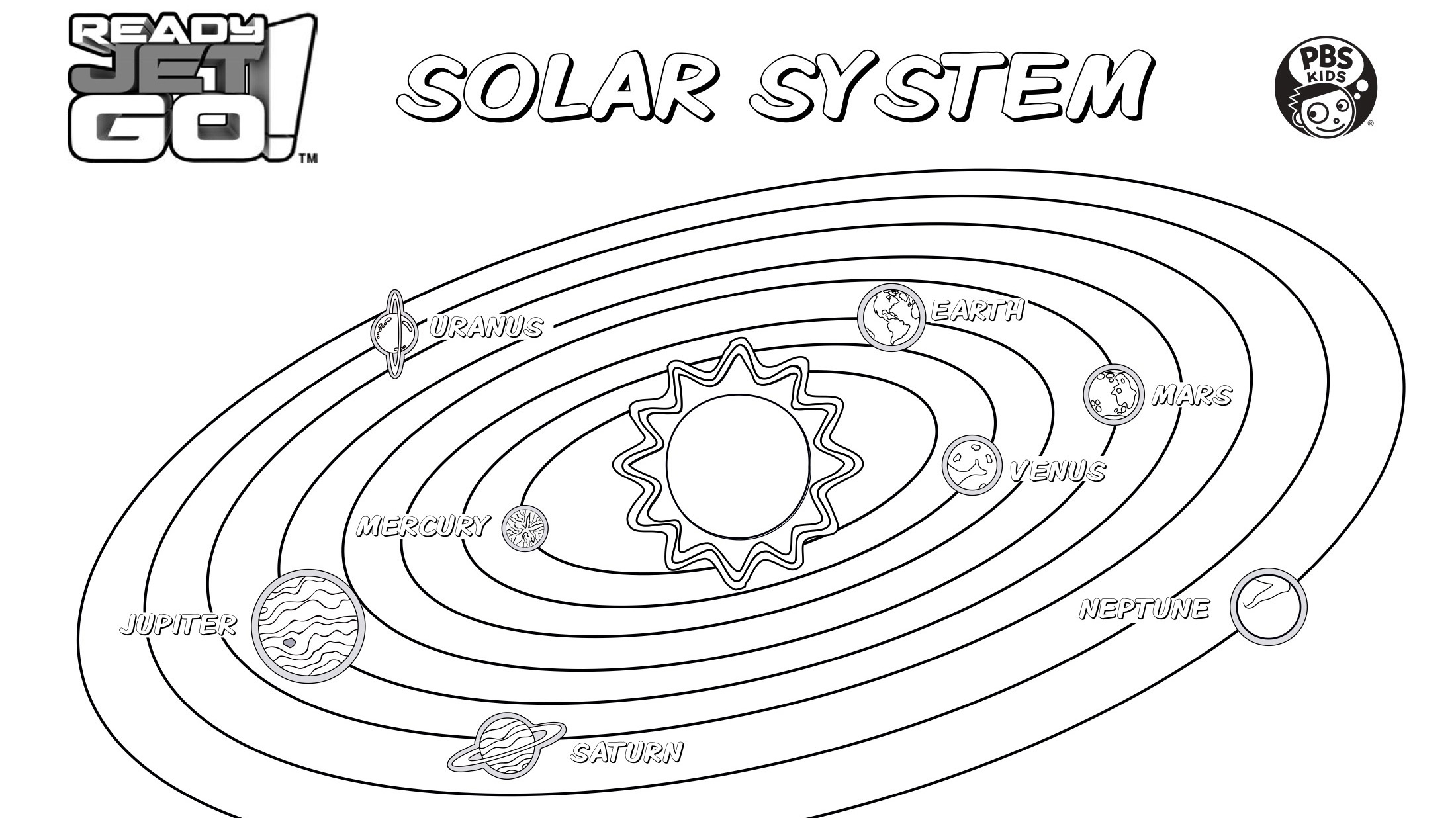 Solar System Coloring Page Kids Coloring Pages PBS KIDS For Parents