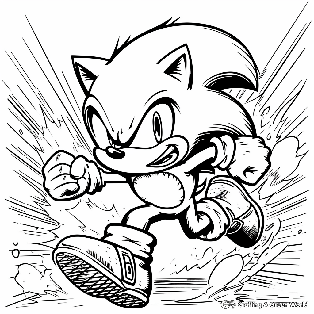 Sonic 2 Coloring Pages Free Printable 