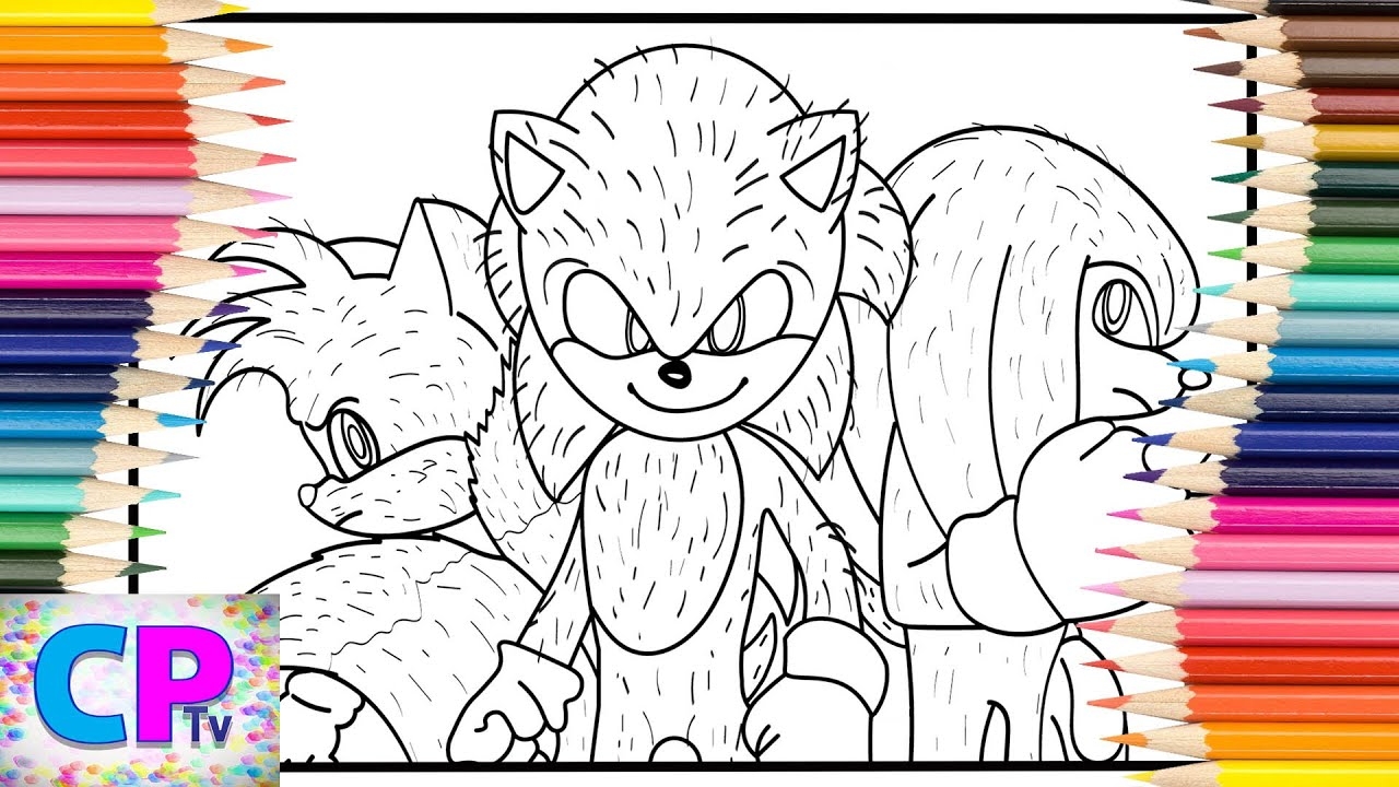 sonic hedgehog coloring pages