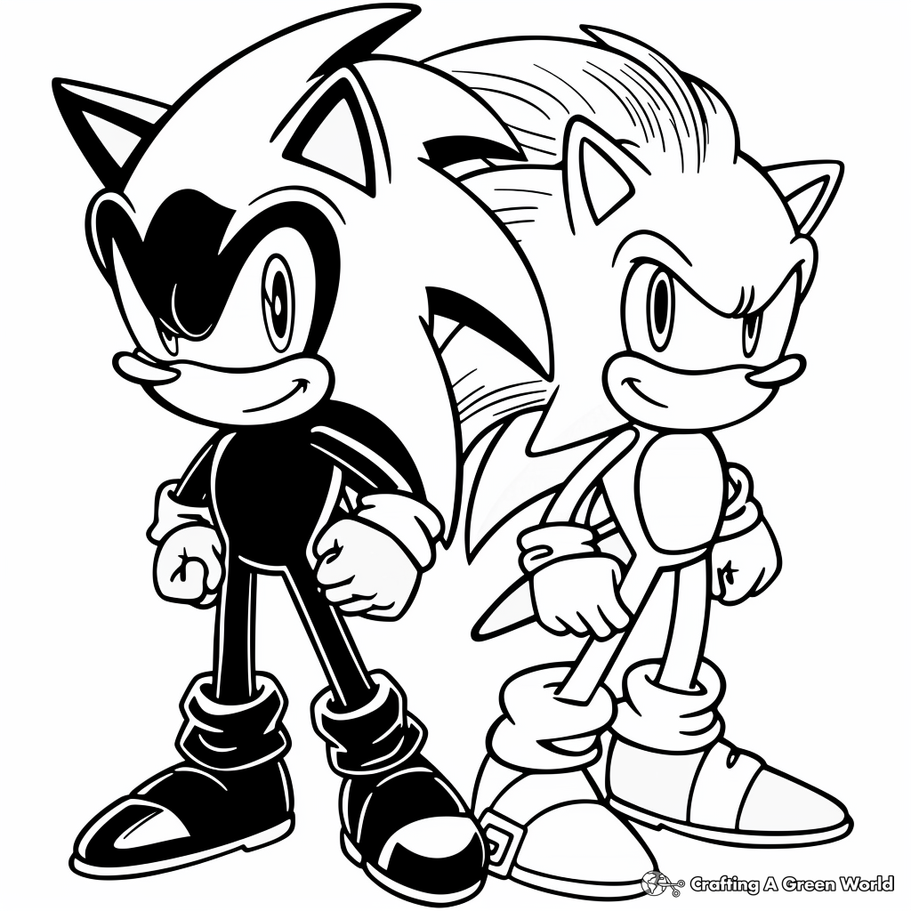 sonic the hedgehog coloring sheet