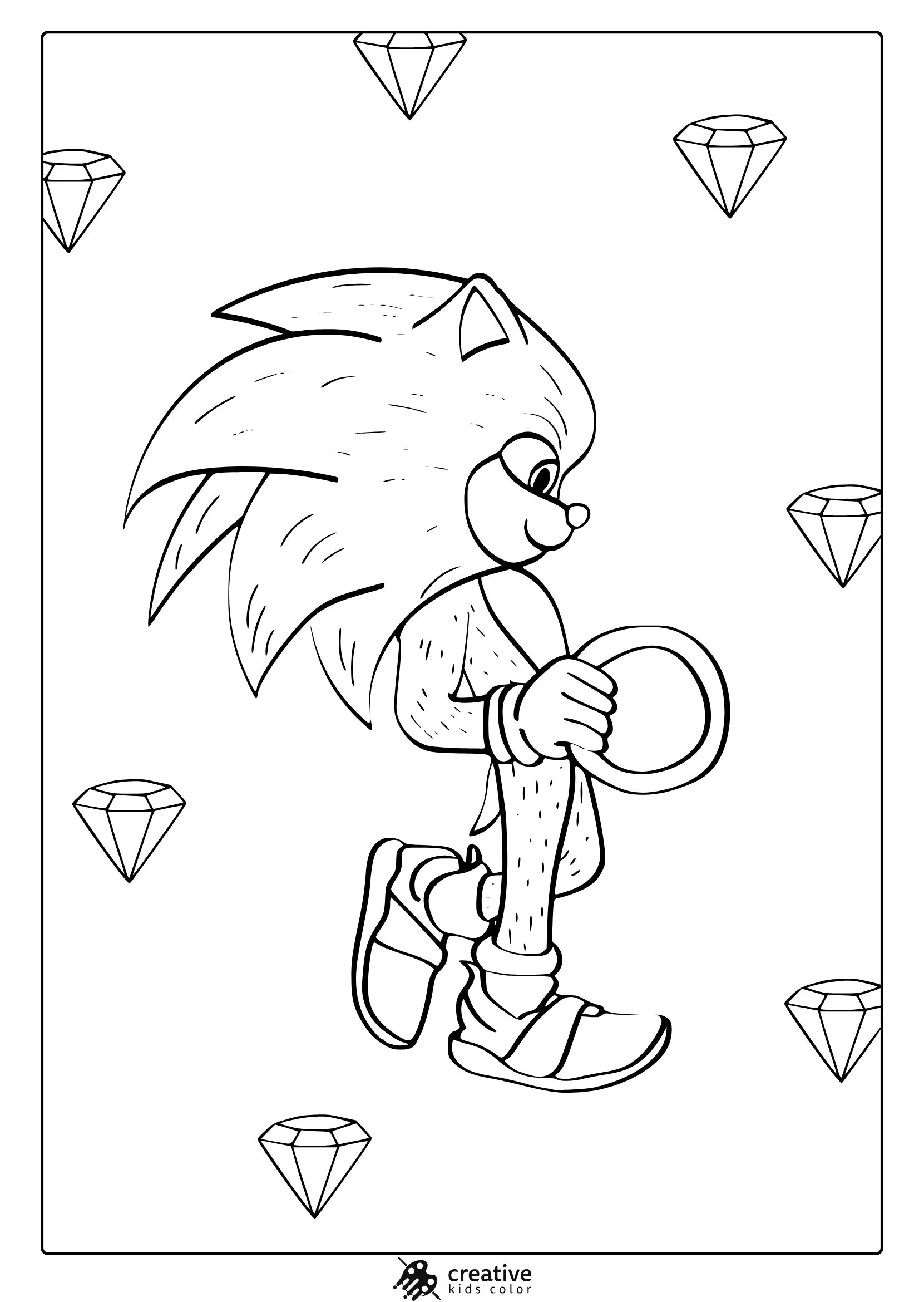 Sonic Coloring Pages Free Printable PDFs 
