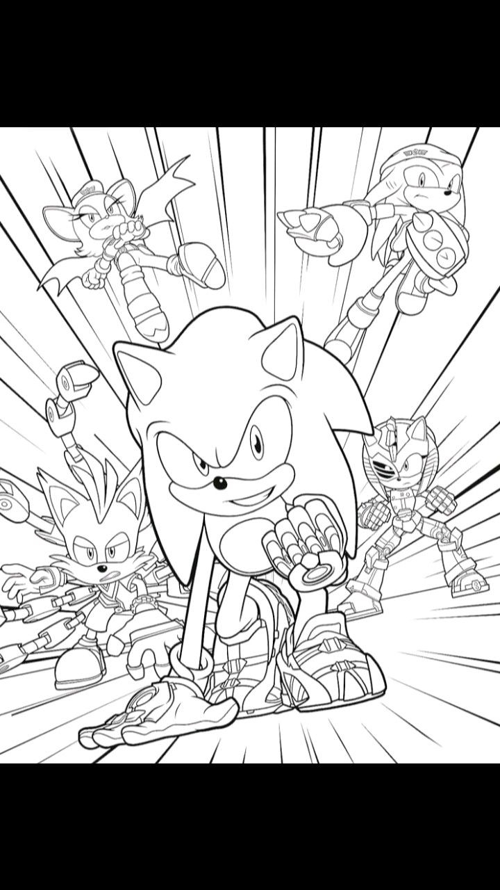 sonic prime coloring pages sonic prime coloring pages
