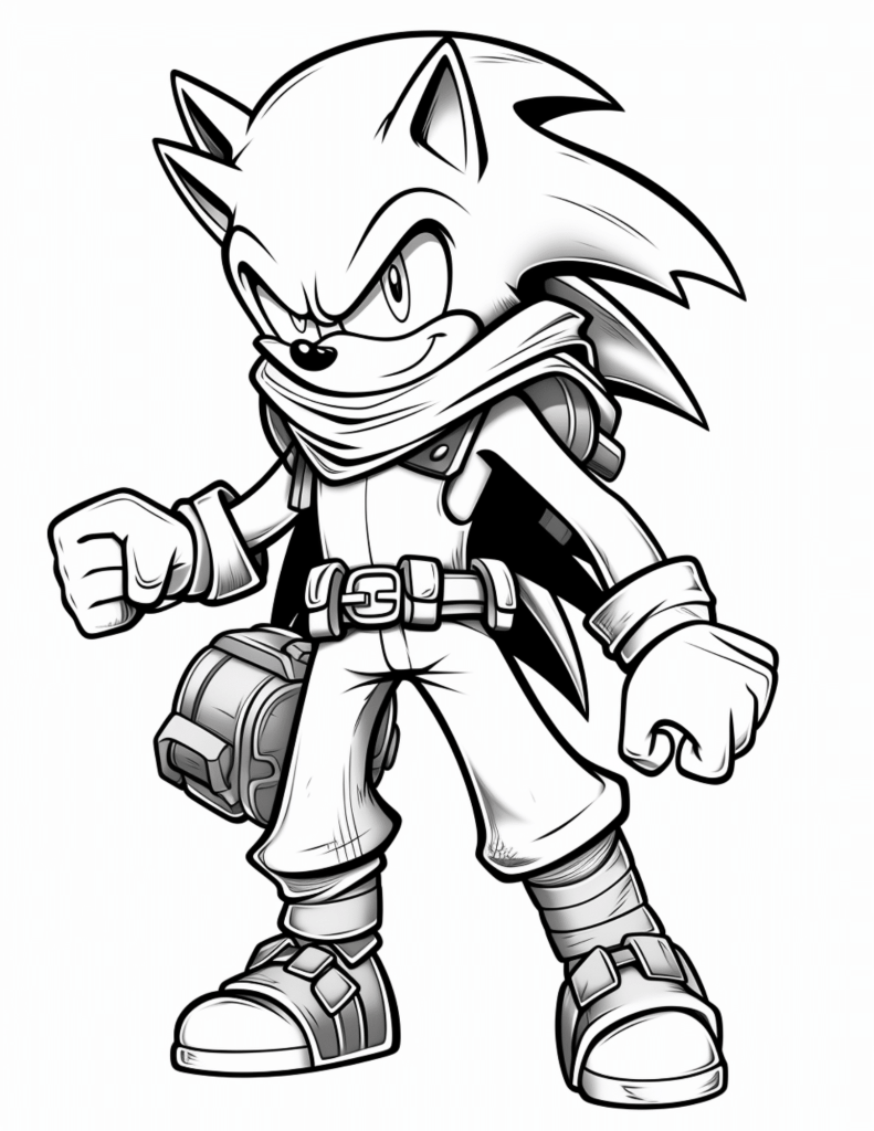 shadow sonic coloring pages