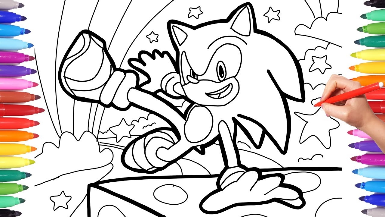 Sonic The Hedgehog Coloring Pages Learn Coloring With Sonic Coloring Book For Kids YouTube