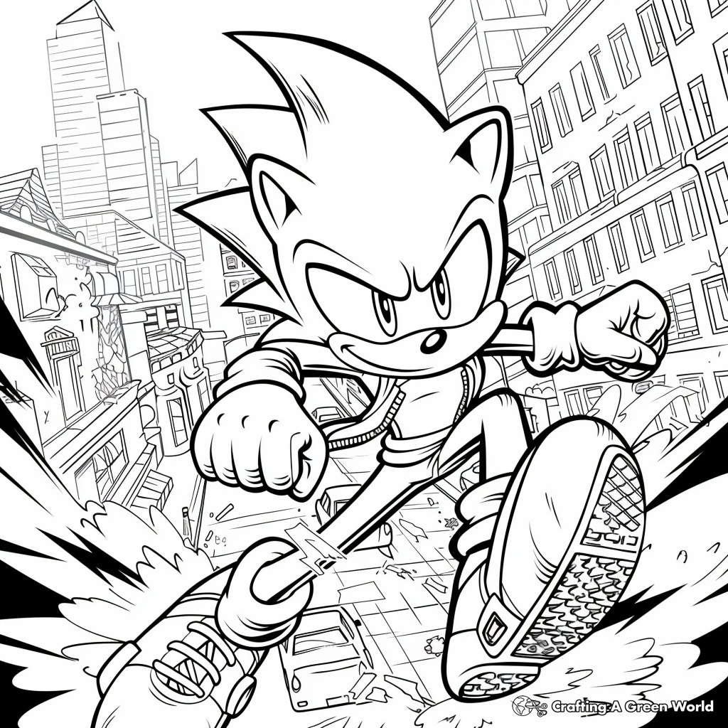 sonic printable coloring pages
