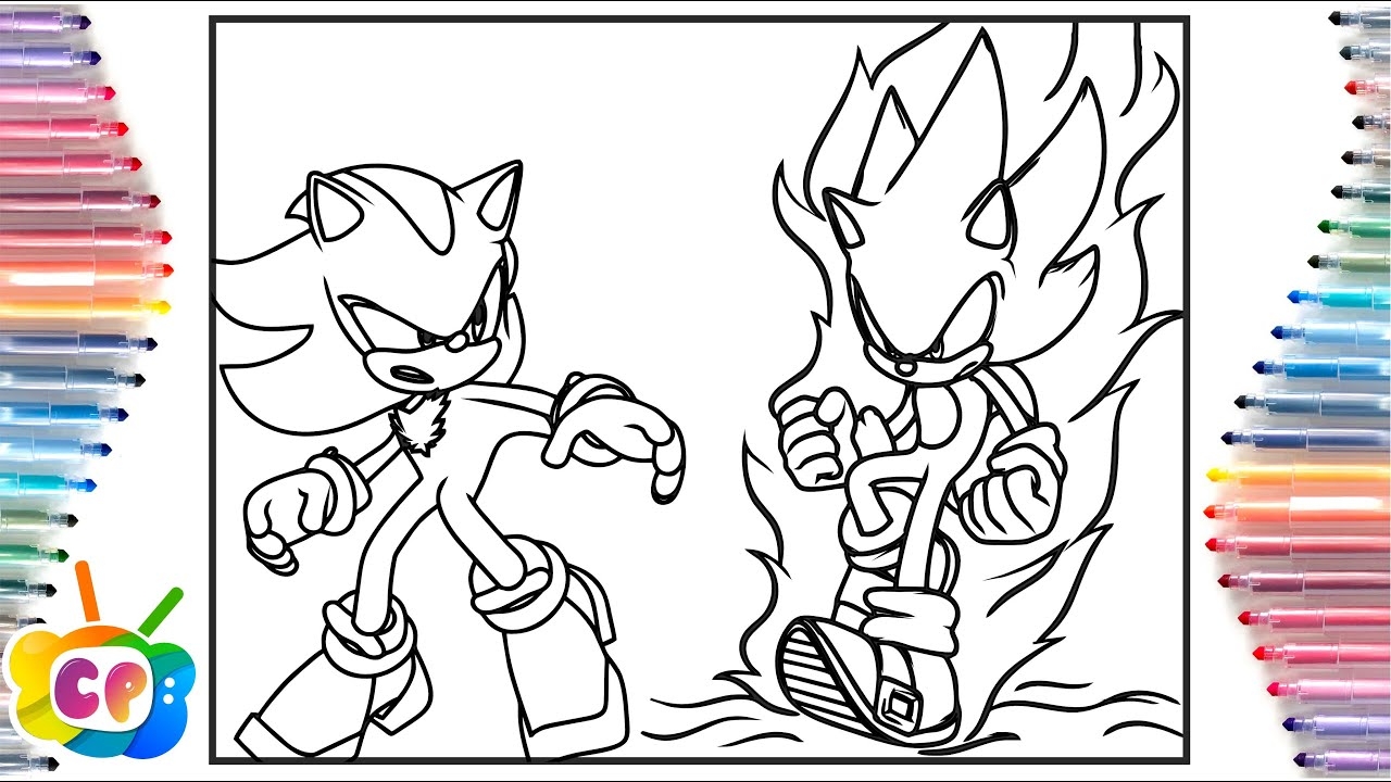 Sonic Vs Shadow Coloring Pages Sonic 3 Predictions Cartoon On On feat Daniel Levi NCS Release YouTube