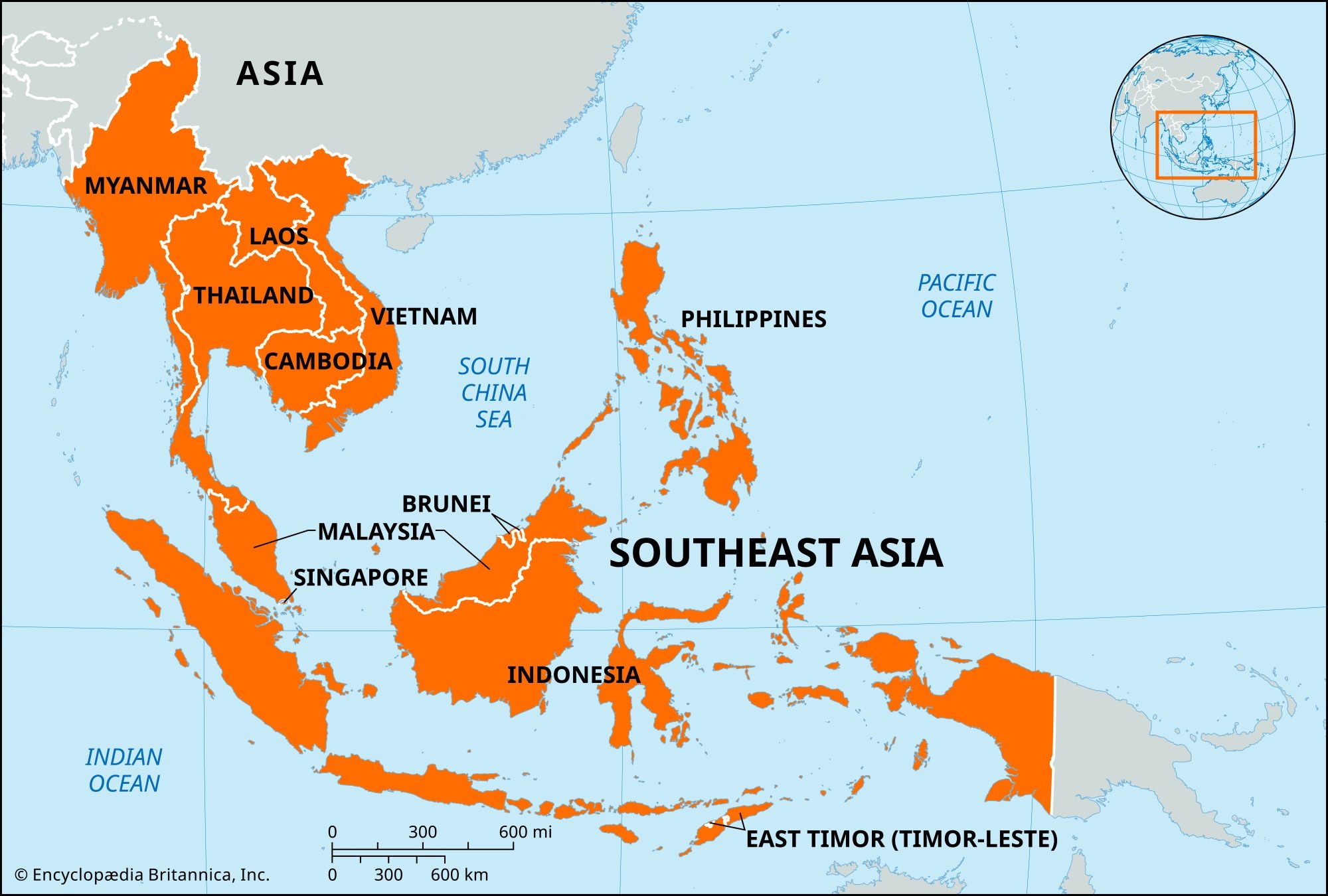 Southeast Asia Map Islands Countries Culture Facts Britannica