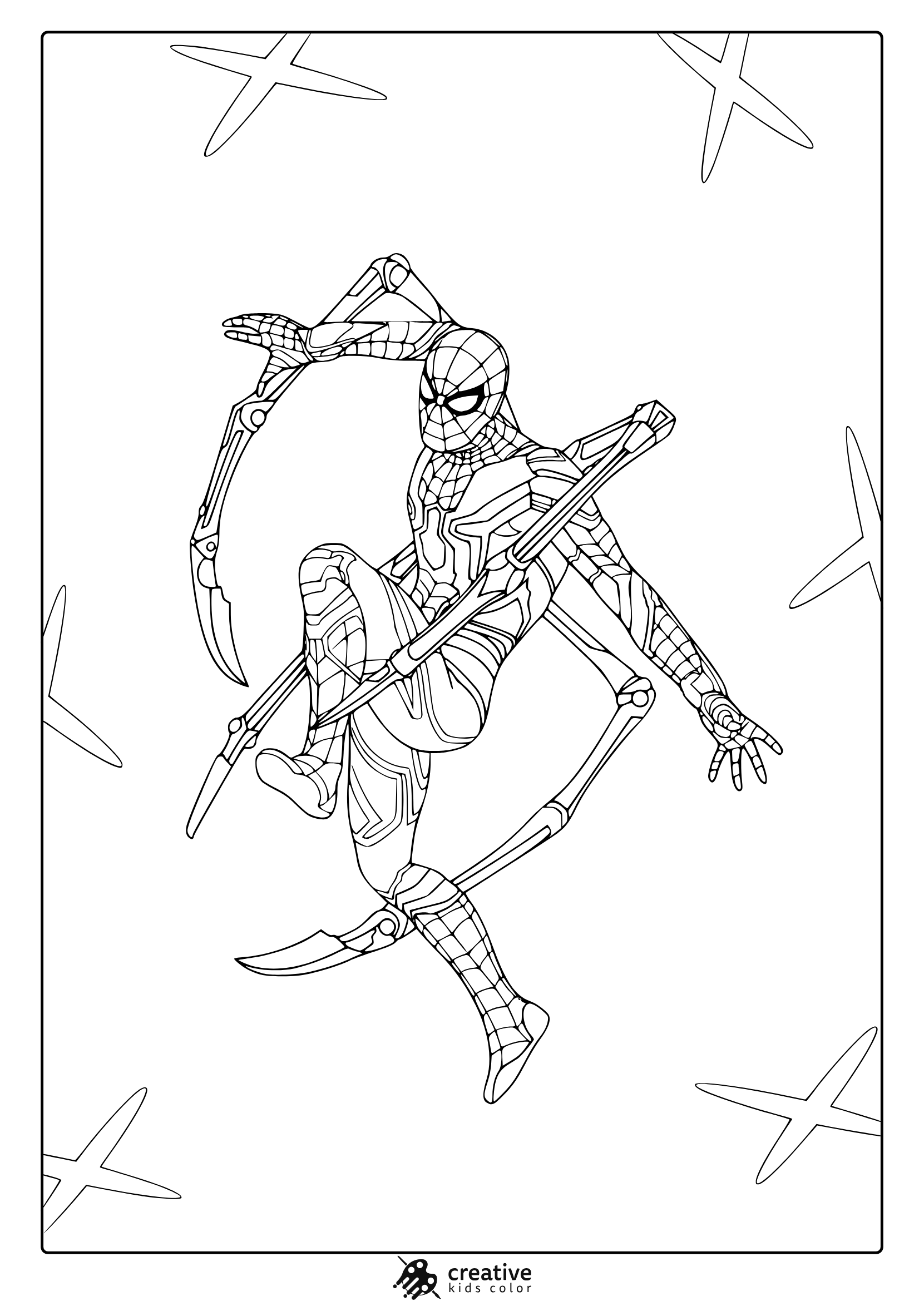 Spider Man Coloring Pages Free Printable PDFs 