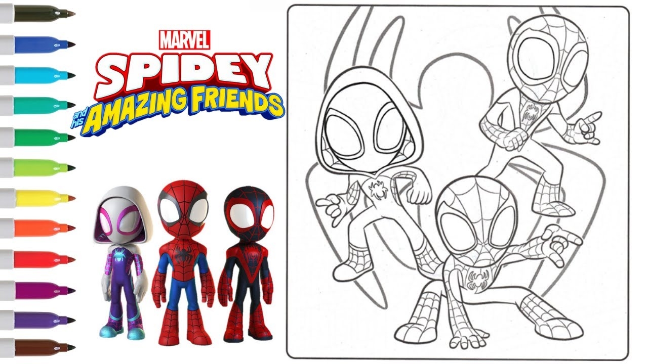 spidey and friends coloring pages