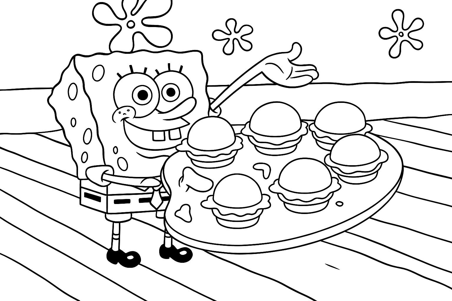sponge bob coloring pages