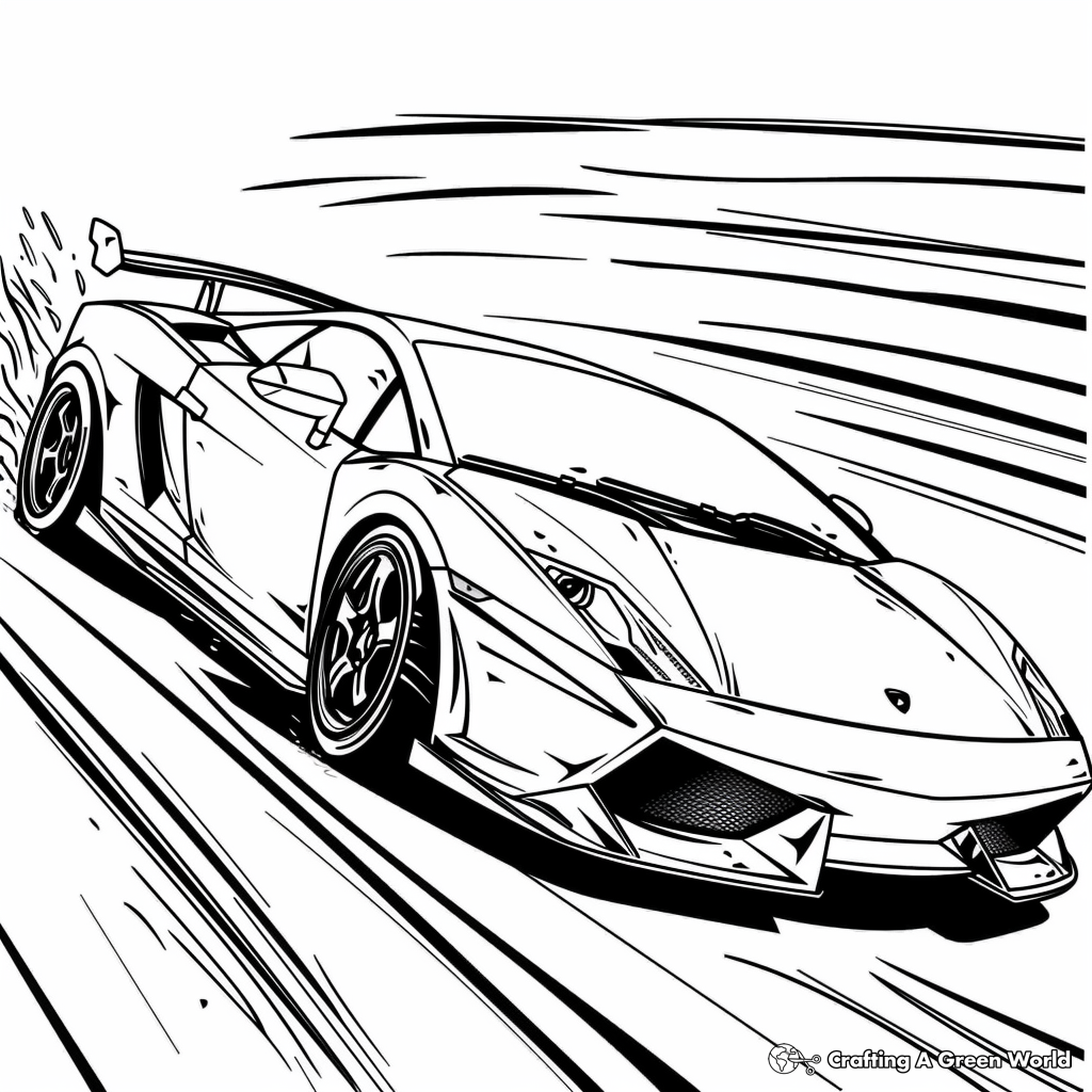 sports car coloring pages