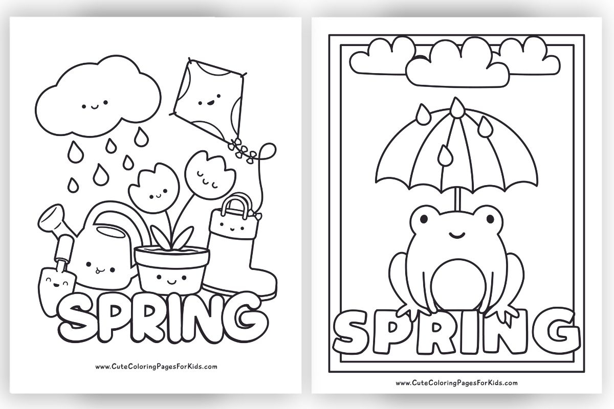 Spring Coloring Pages 14 Free Printable PDFs Cute Coloring Pages For Kids