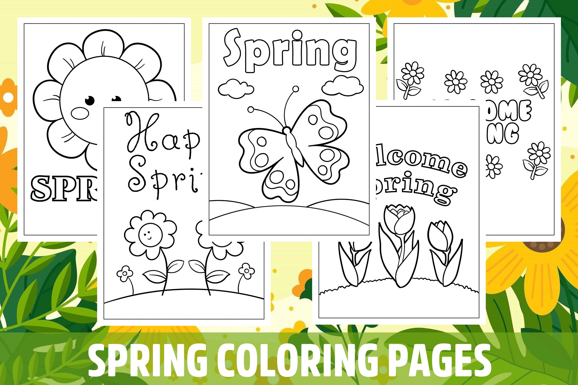 printable spring coloring pages