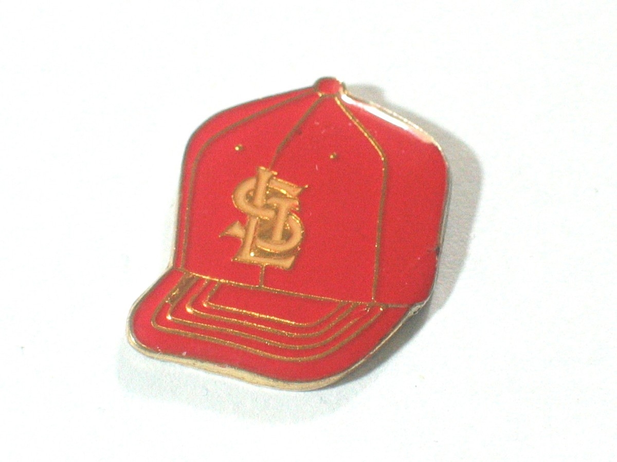 St Louis Cardinals Baseball Cap Pin Vintage Cap Visor Stitching Version EBay