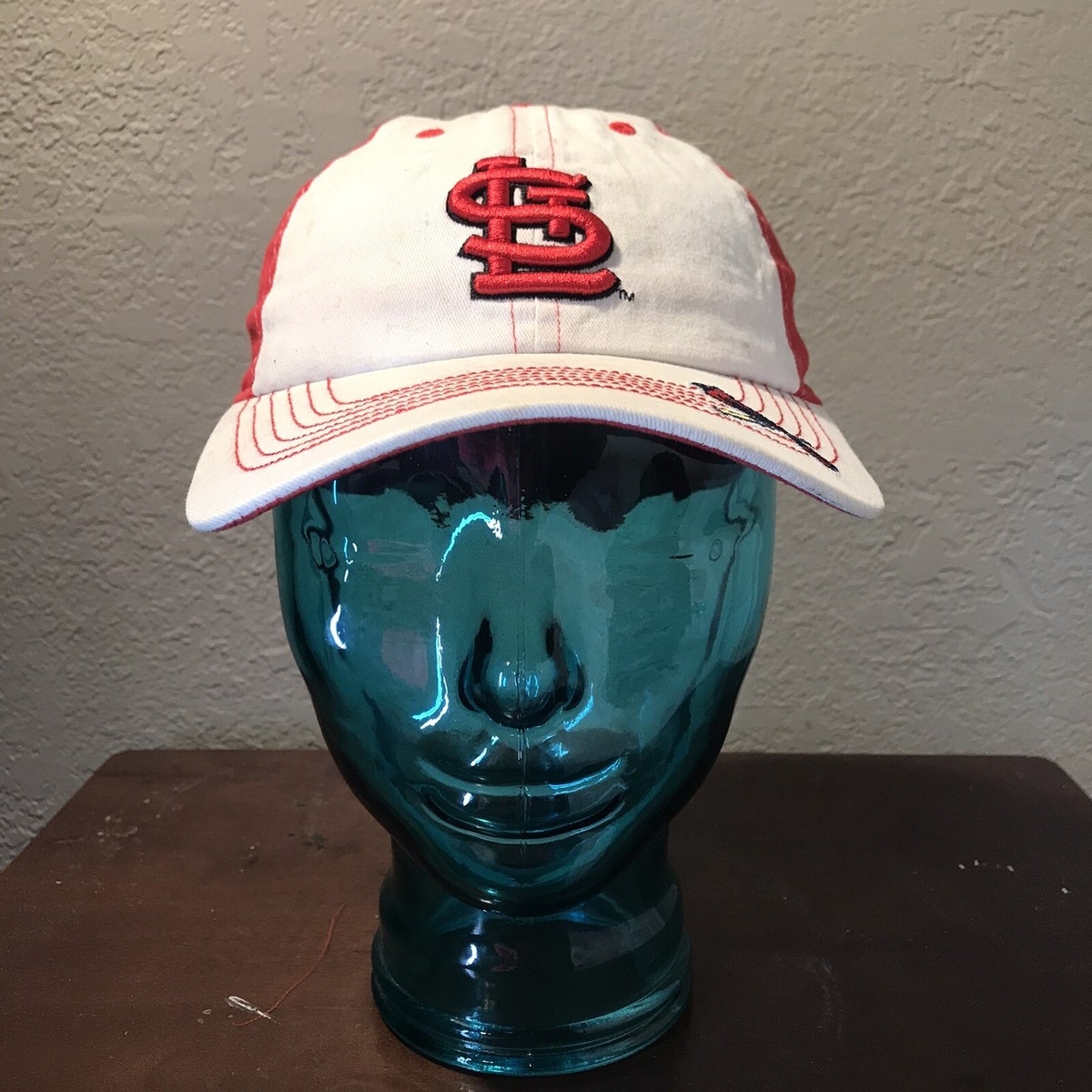 St Louis Cardinals MLB Hat Black Red Stitching White Strapback EBay