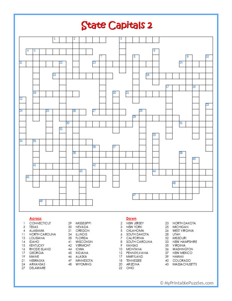 utah city crossword puzzle clue