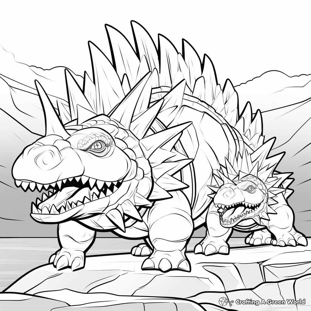 Stegosaurus Coloring Pages Free Printable 