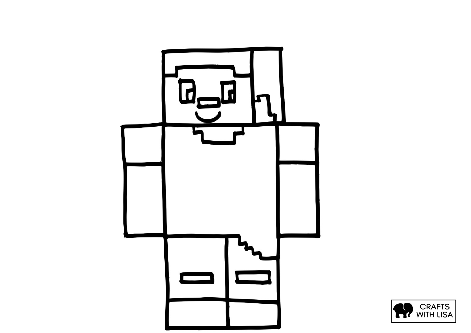 minecraft steve coloring pages