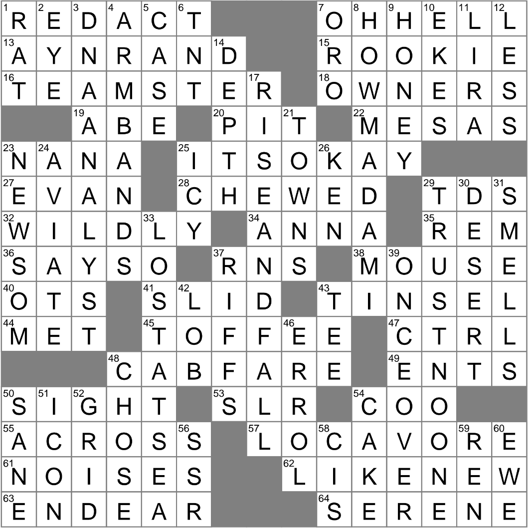 tolkien tree creatures crossword clue