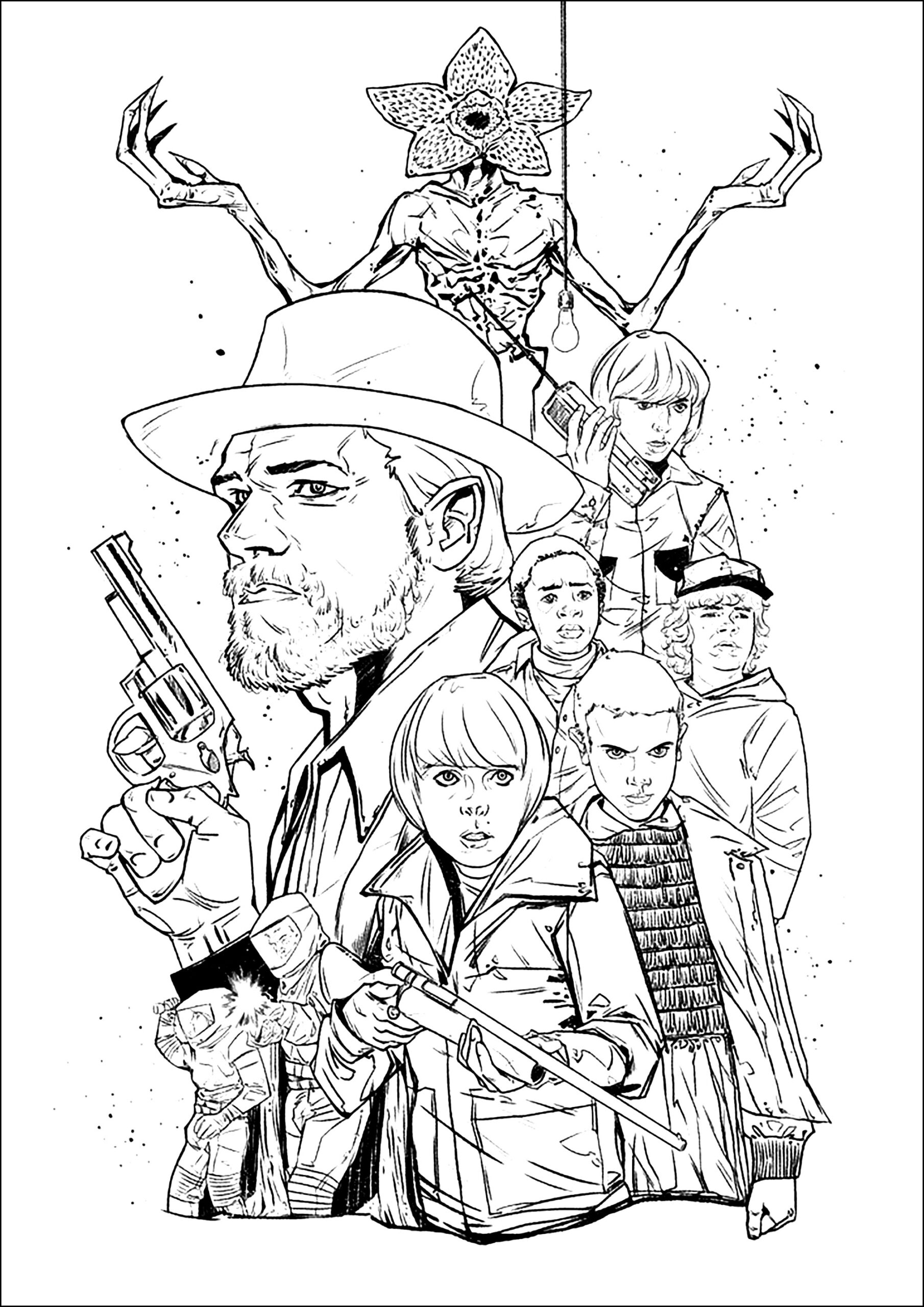 Stranger Things For Children Stranger Things Coloring Pages