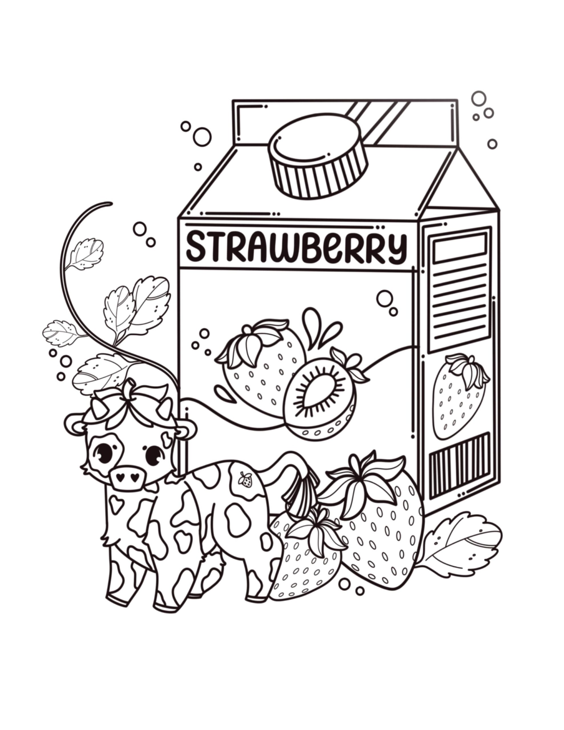 coloring pages for strawberry