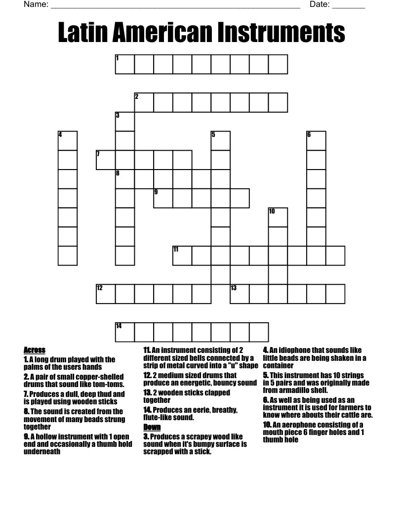 Stringed Instrument Crossword Amynpamzafinub1981 s Ownd Stringed Instrument Crossword Amynpamzafinub1981 s Ownd