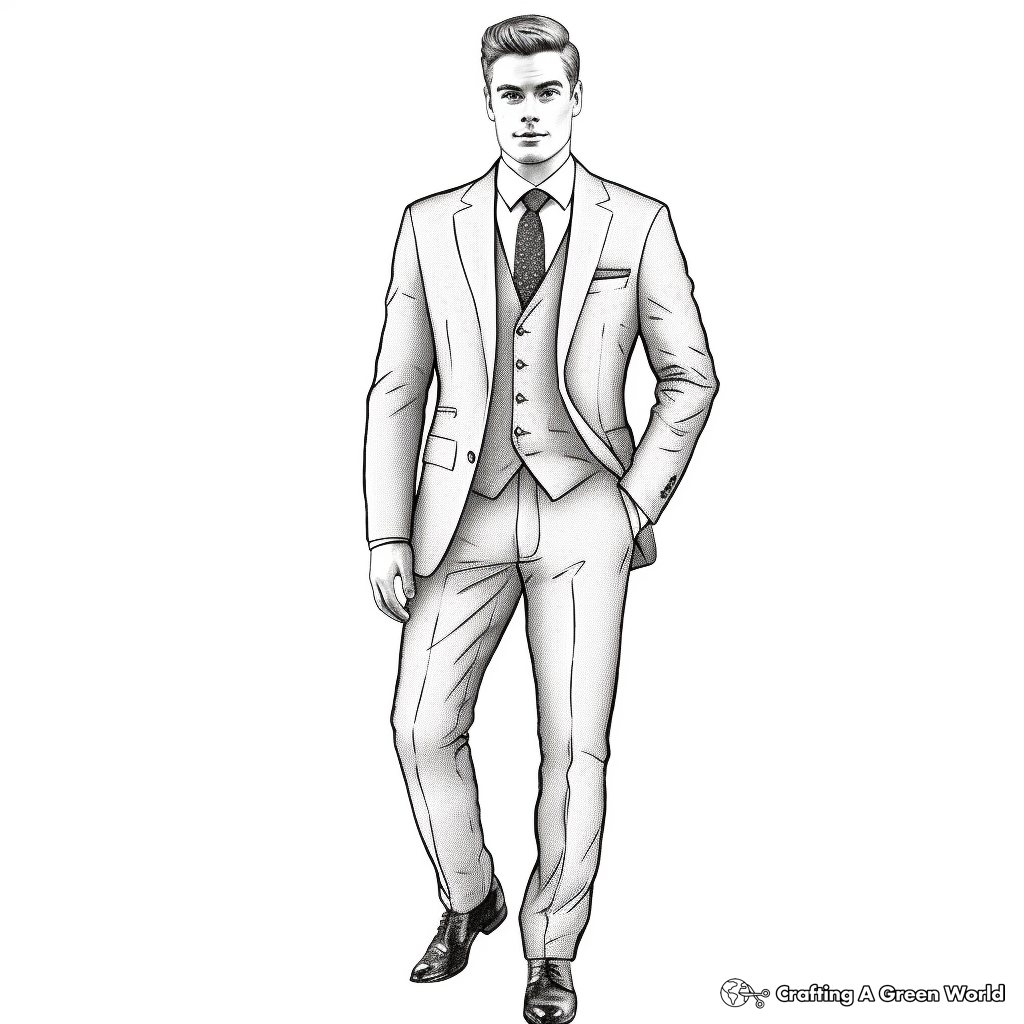 Suit Coloring Pages Free Printable Suit Coloring Pages Free Printable