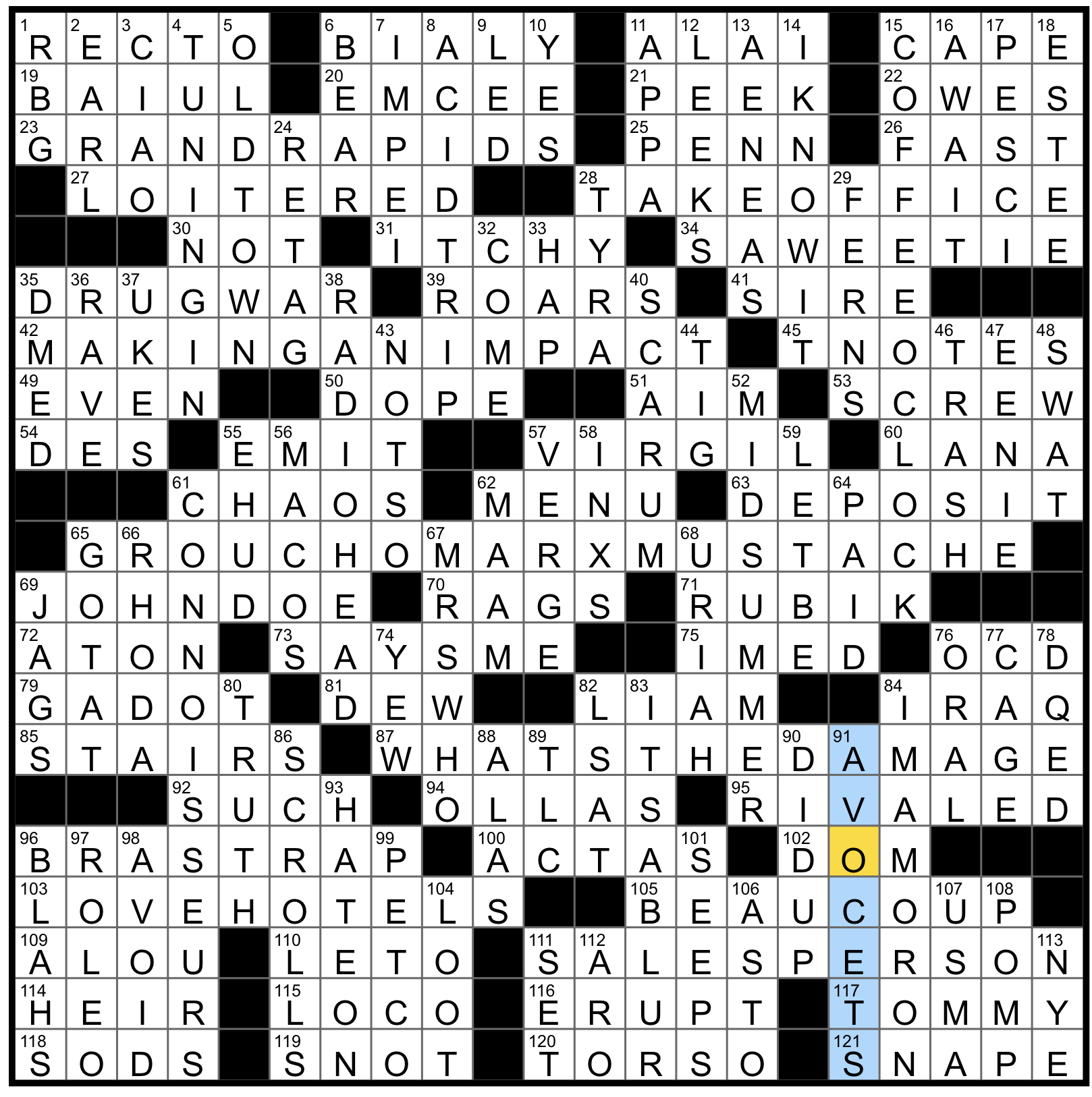 Sunday May 18 2025 Diary Of A Crossword Fiend