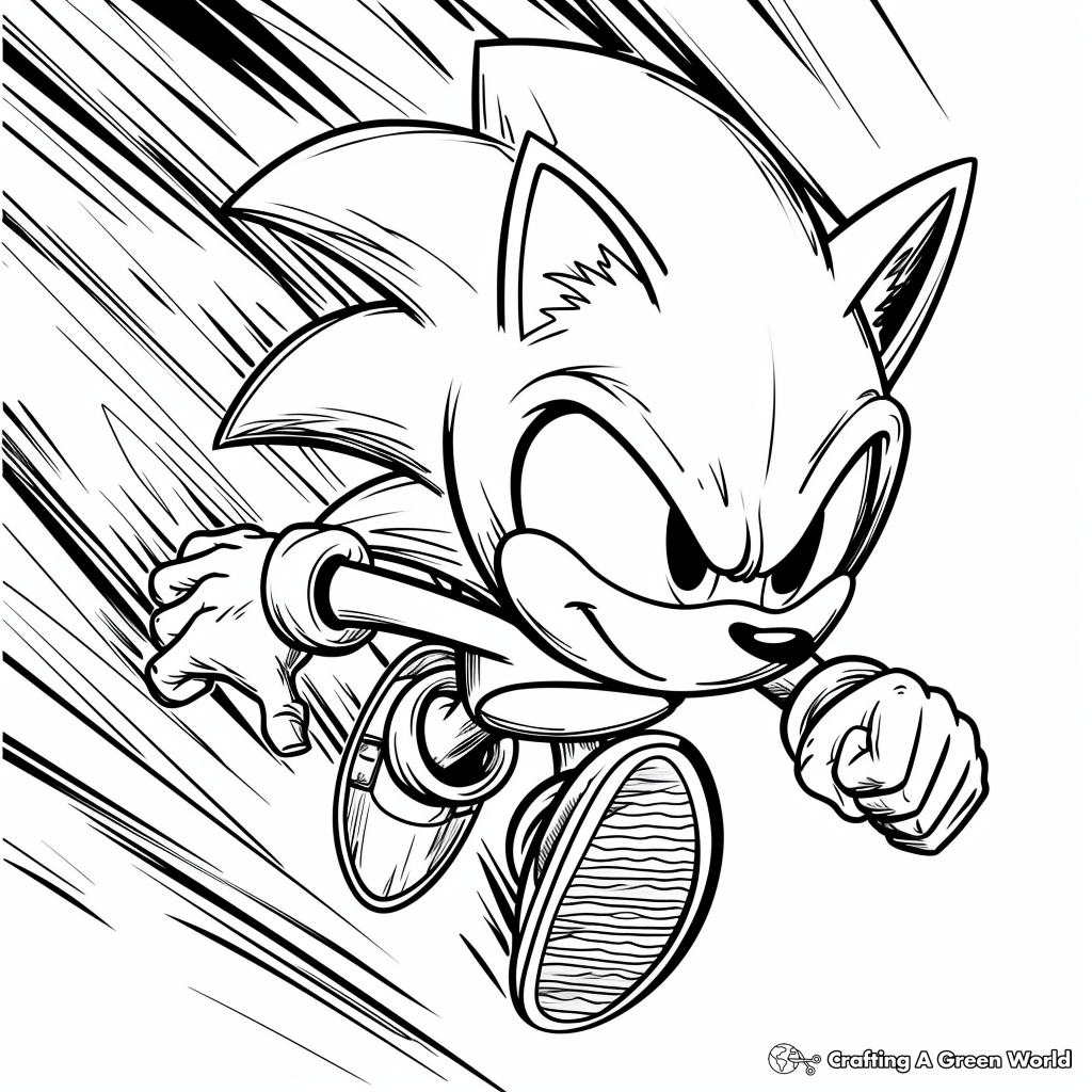 sonic coloring pages free printable