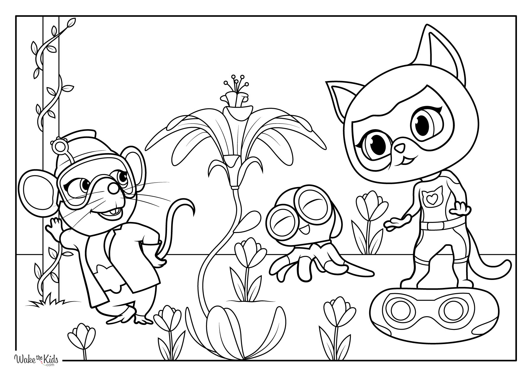 SuperKitties Coloring Pages Free Printable PDFs WakeTheKids SuperKitties Coloring Pages Free Printable PDFs WakeTheKids