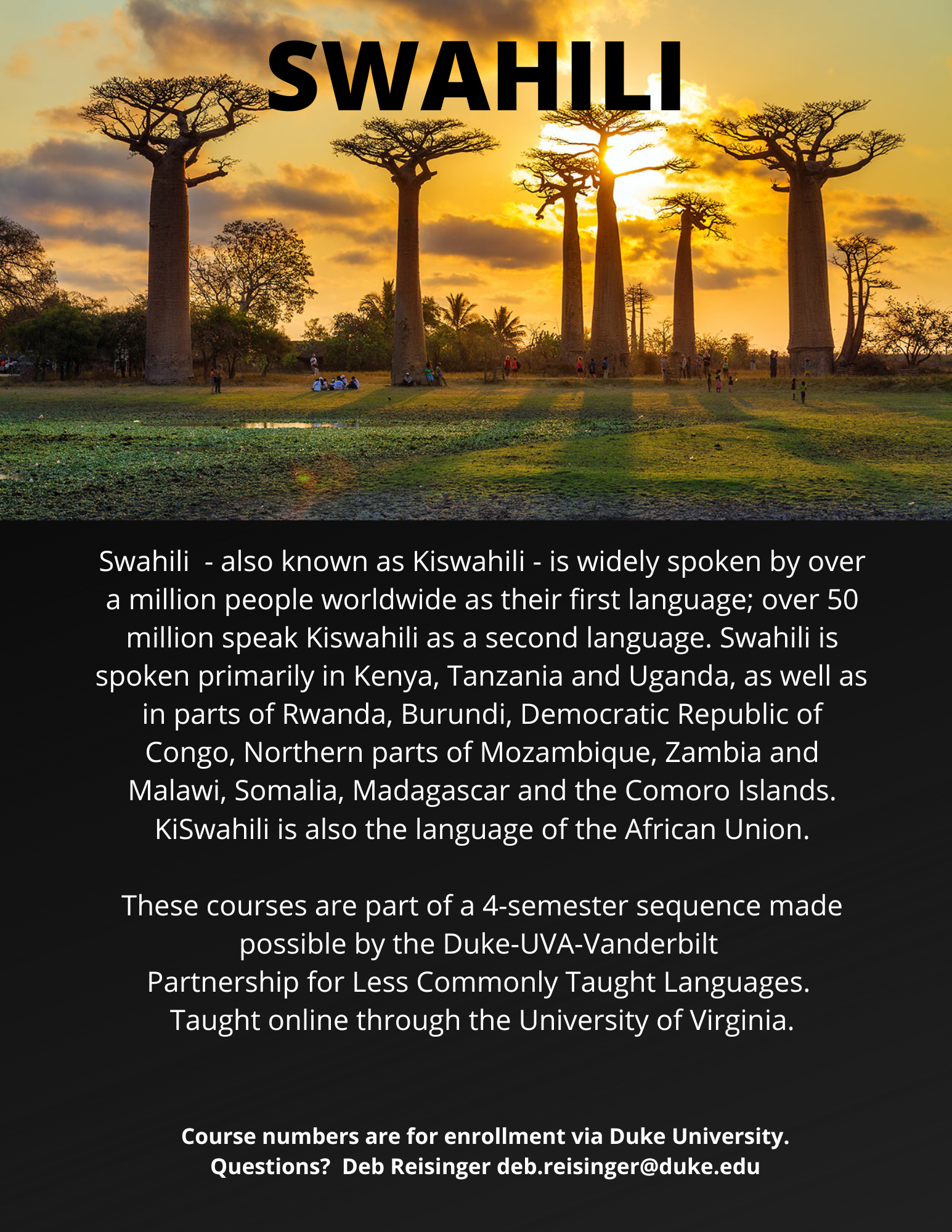 Swahili Duke Language Outreach Initiatives