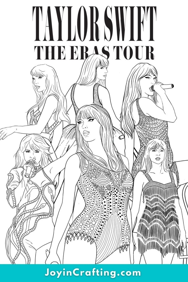coloring pages of taylor swift