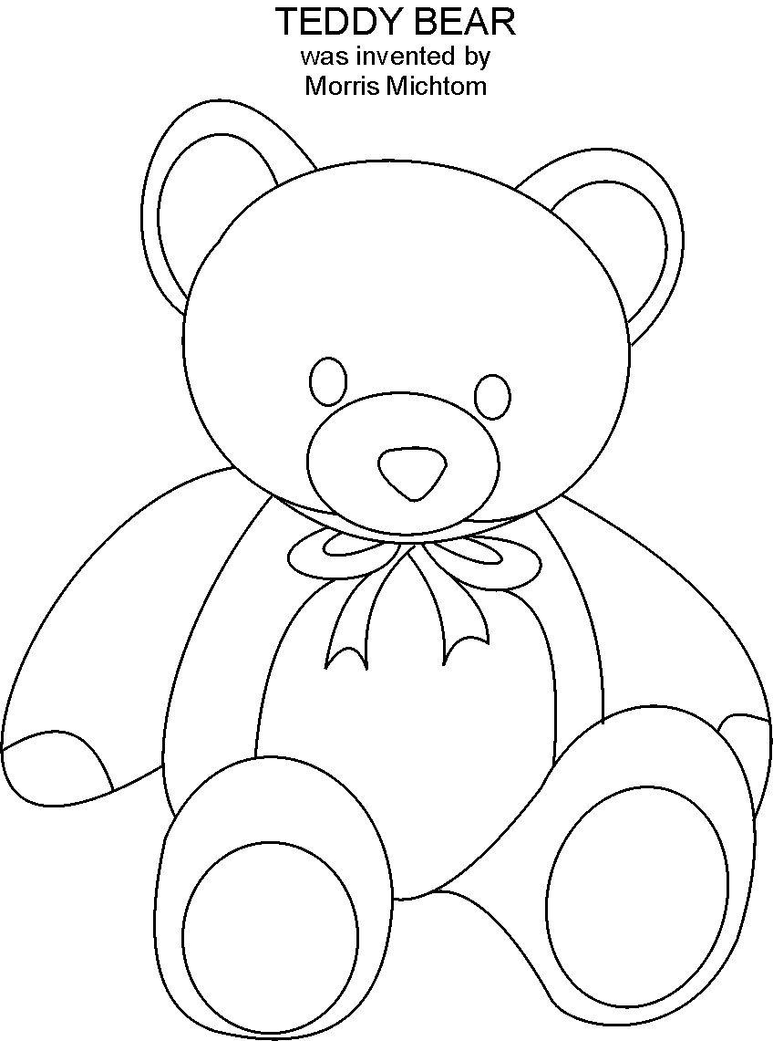 Teddy Bear Coloring Page Teddy Bear Coloring Page