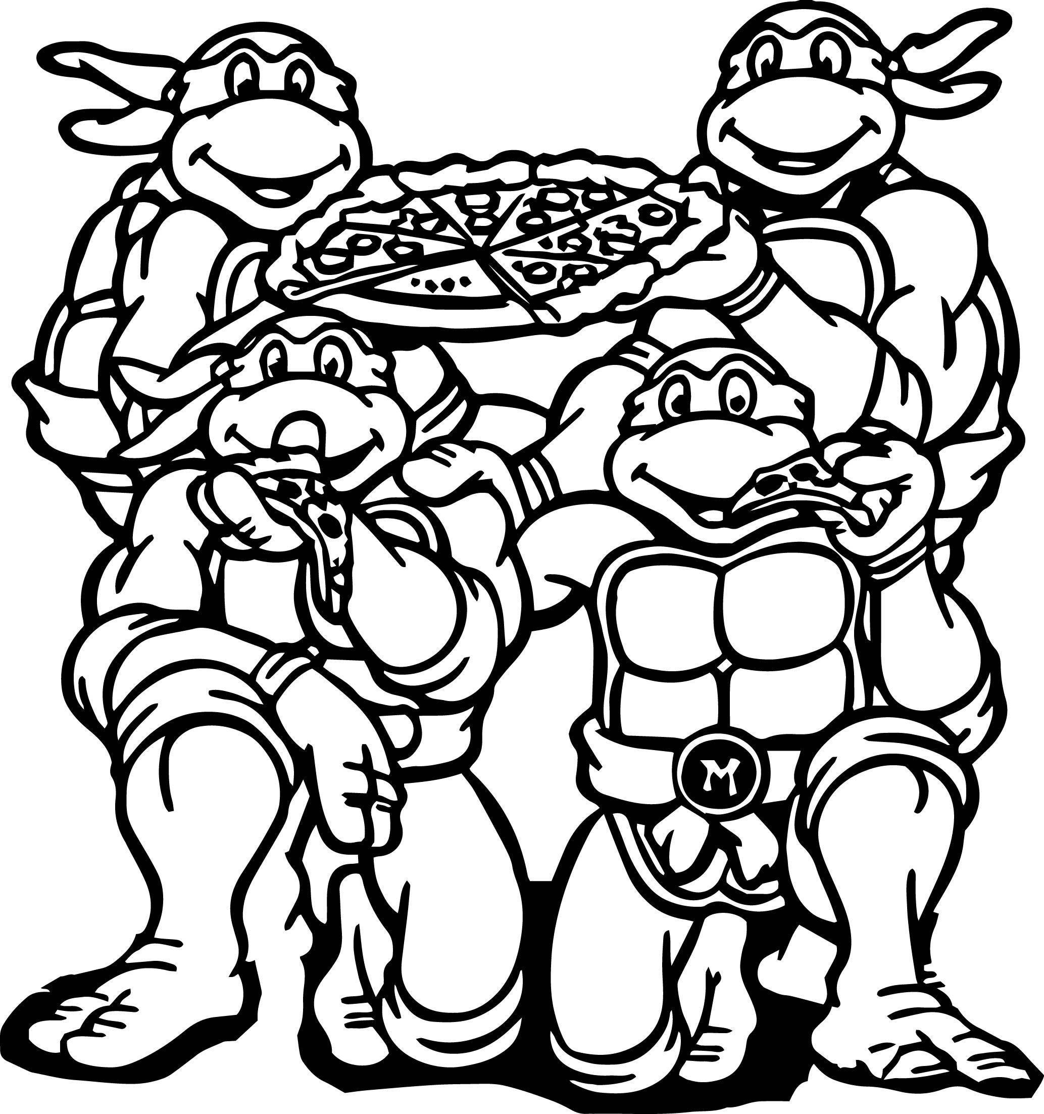 ninja turtle coloring sheets