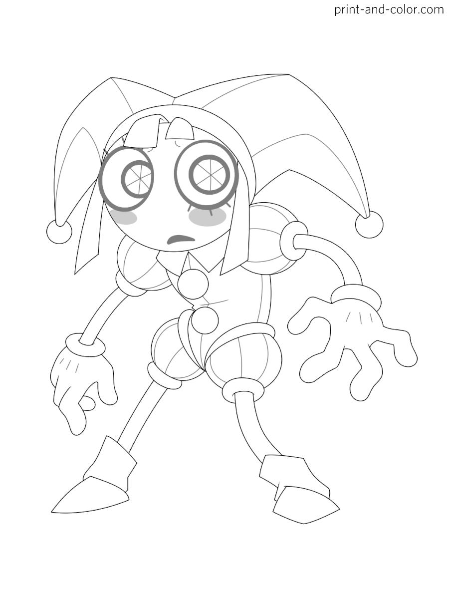 The Amazing Digital Circus Coloring Pages Print And Color