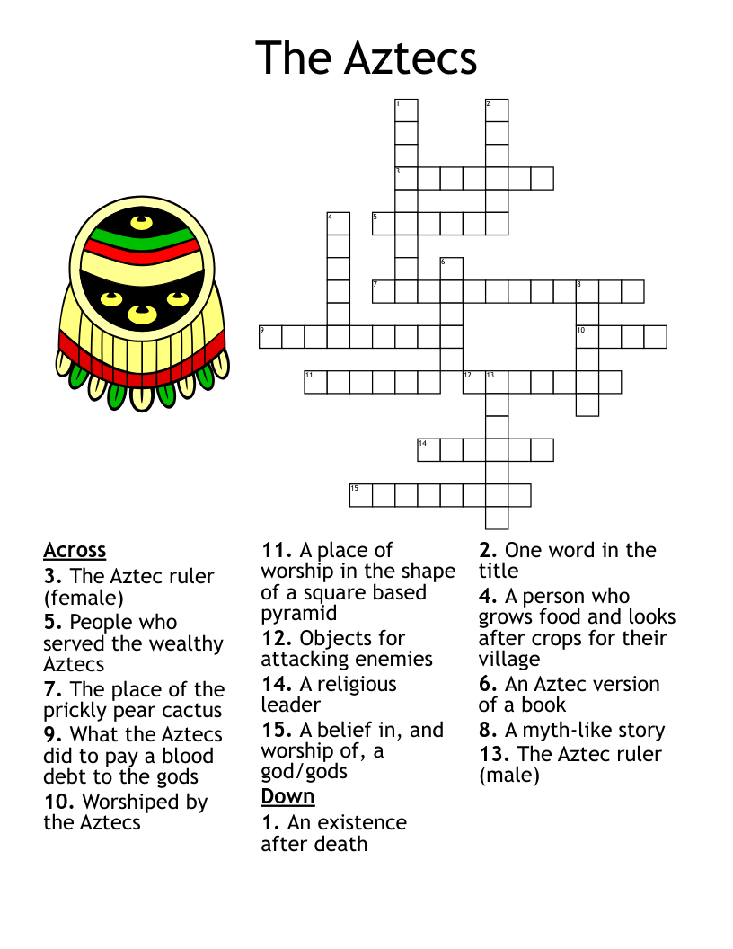 The Aztecs Crossword WordMint