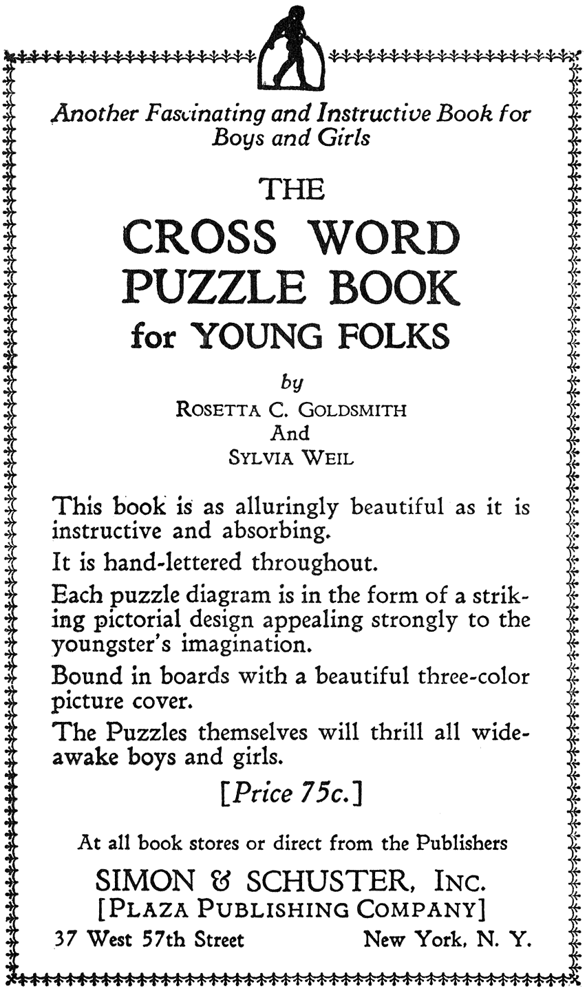 The Cross Word Puzzle Book Third Series