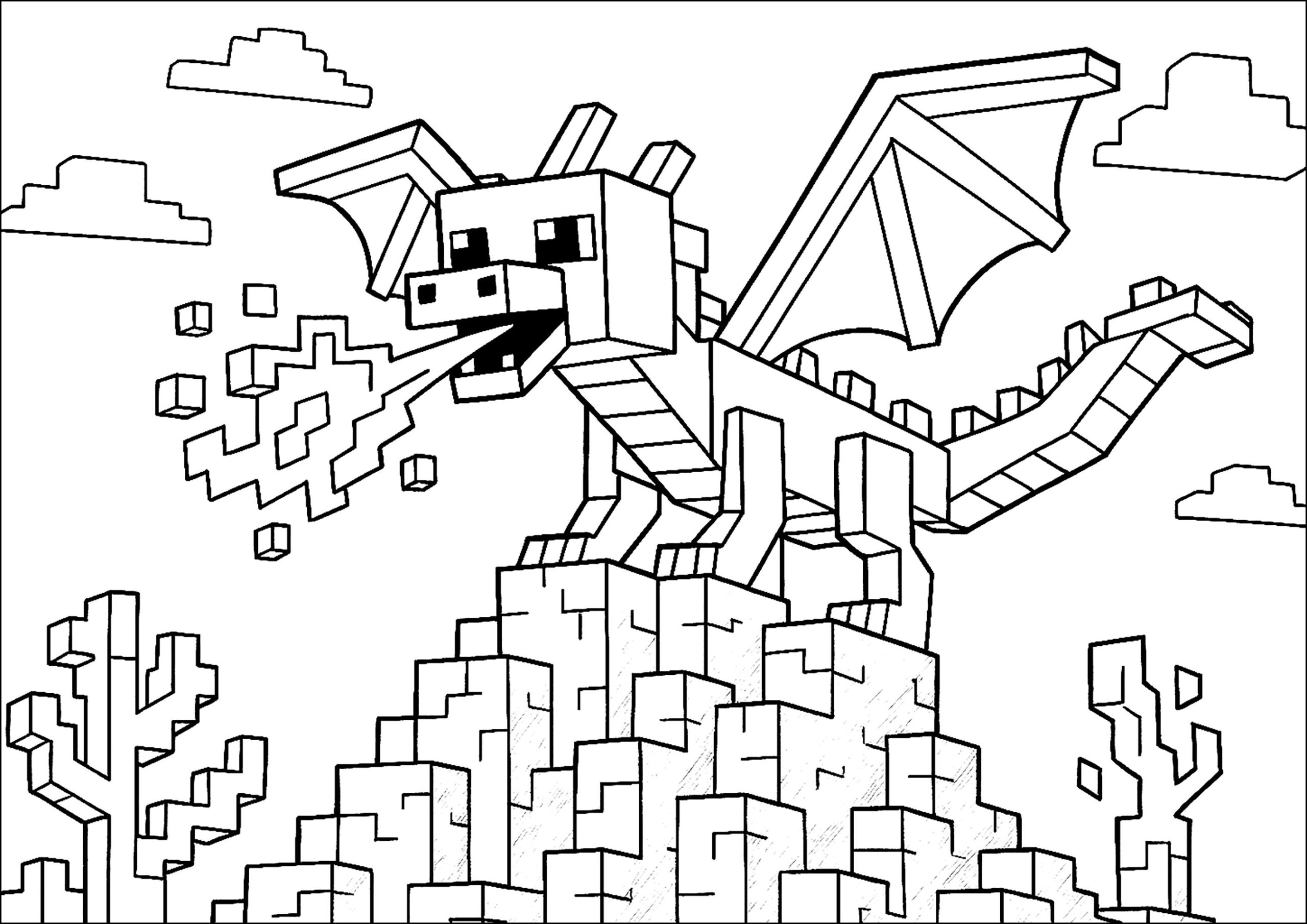 printable minecraft coloring pages