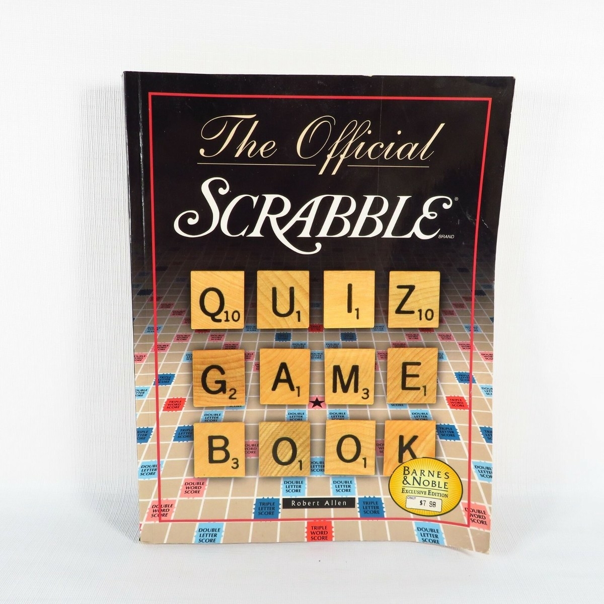 The Official Scrabble Quiz Game Book 1998 Barnes Noble Edition Puzzle Clean EBay