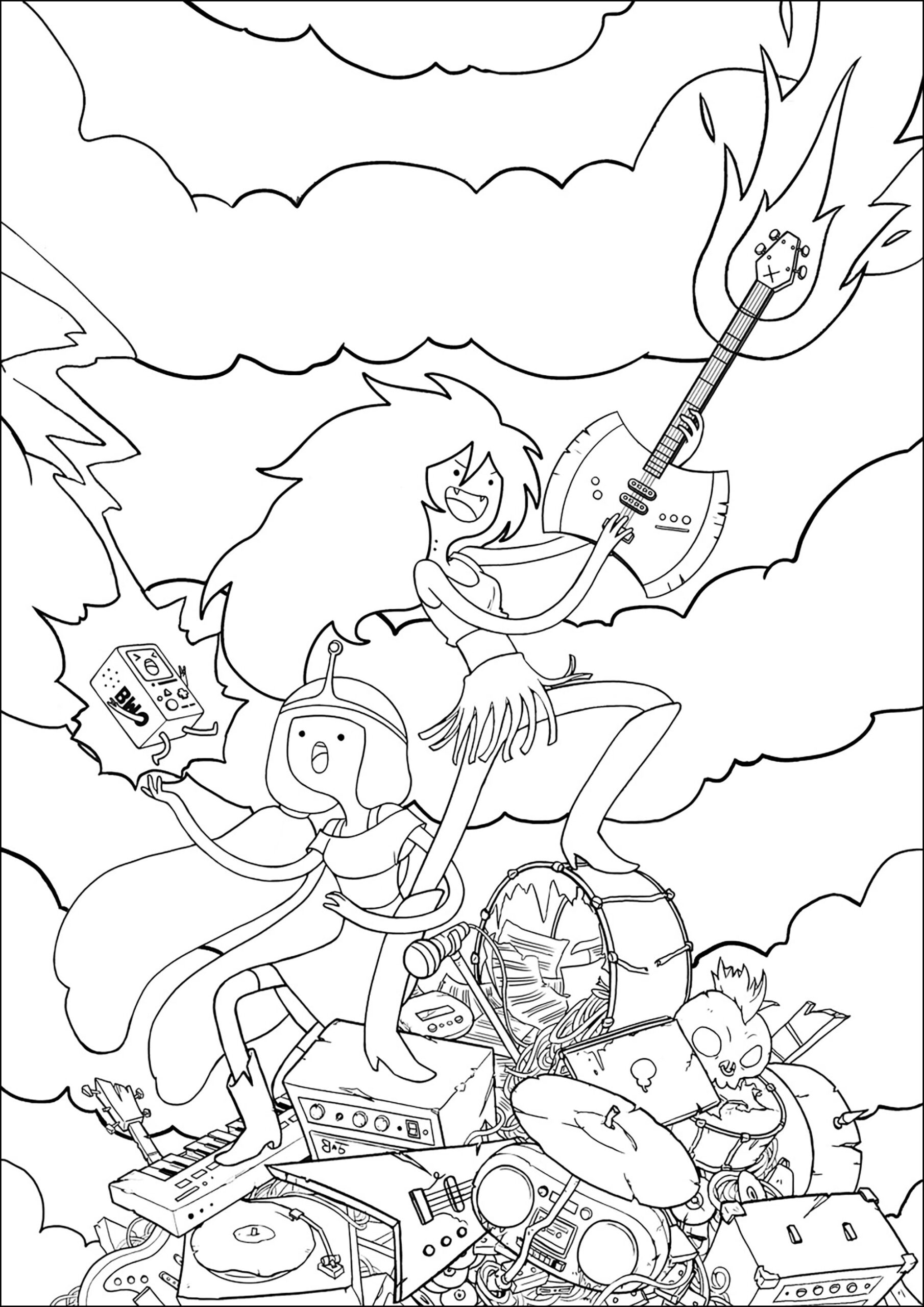 adventure time coloring pages