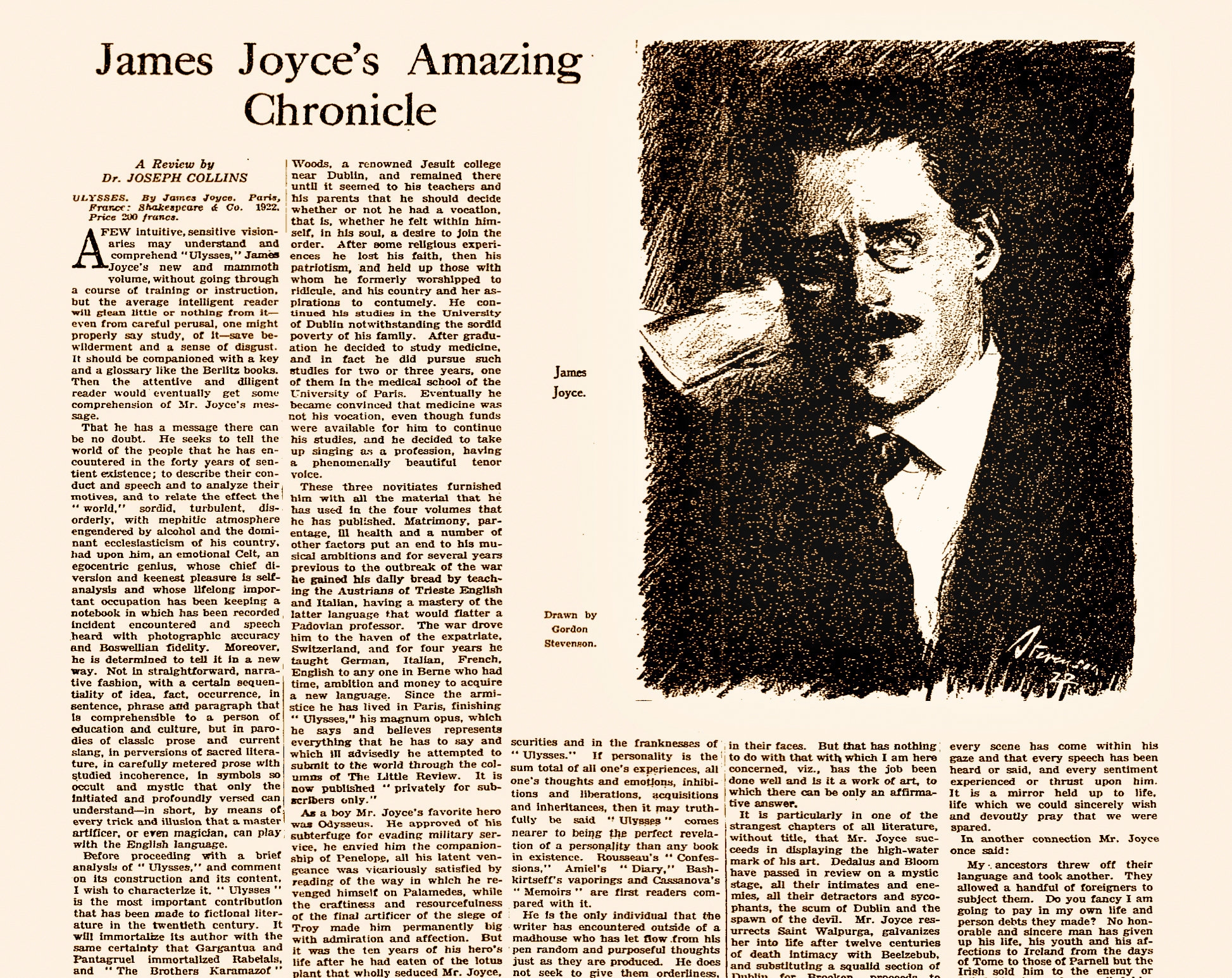 The Rough Read That Was Ulysses The New York Times