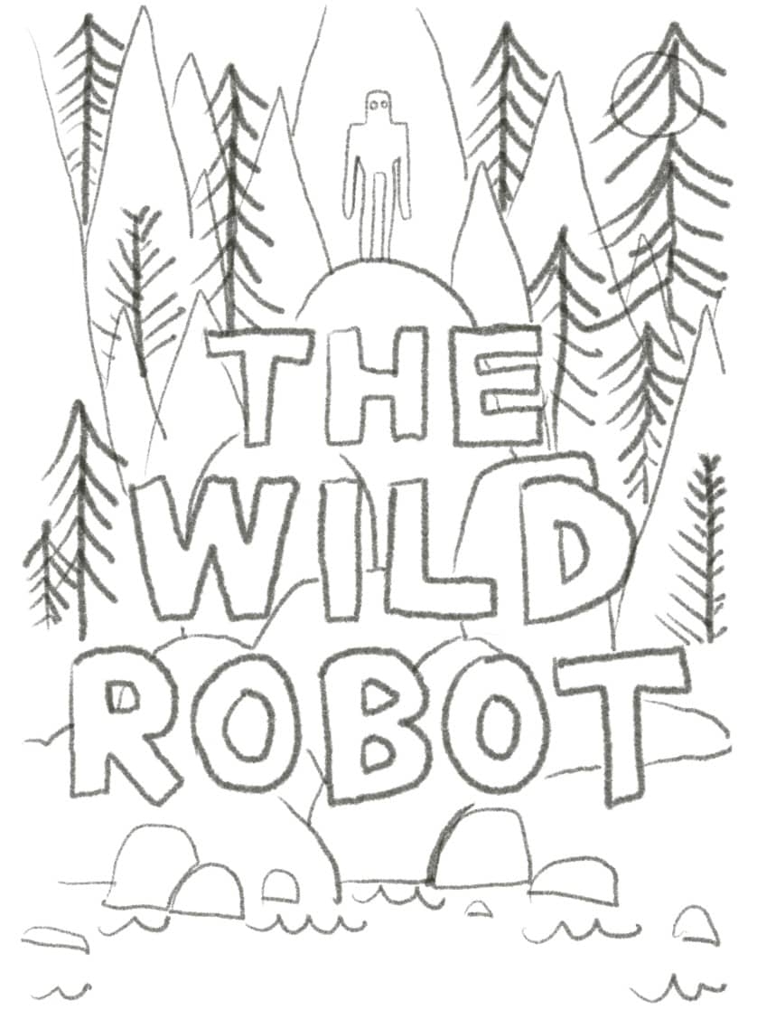 The Wild Robot Cover Coloring Page By Happenings In Harperville TPT