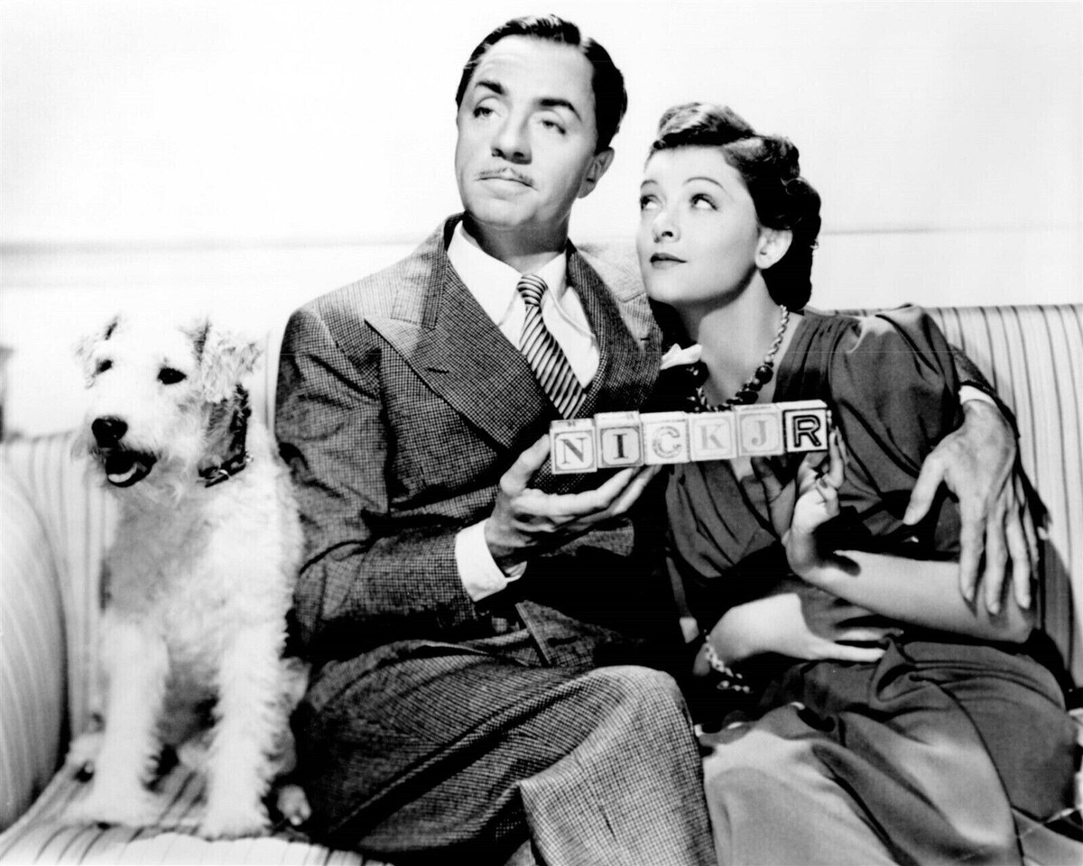 Thin Man Stars William Powell Myrna Loy Skippy As Asta Pooch 11x17 Poster EBay