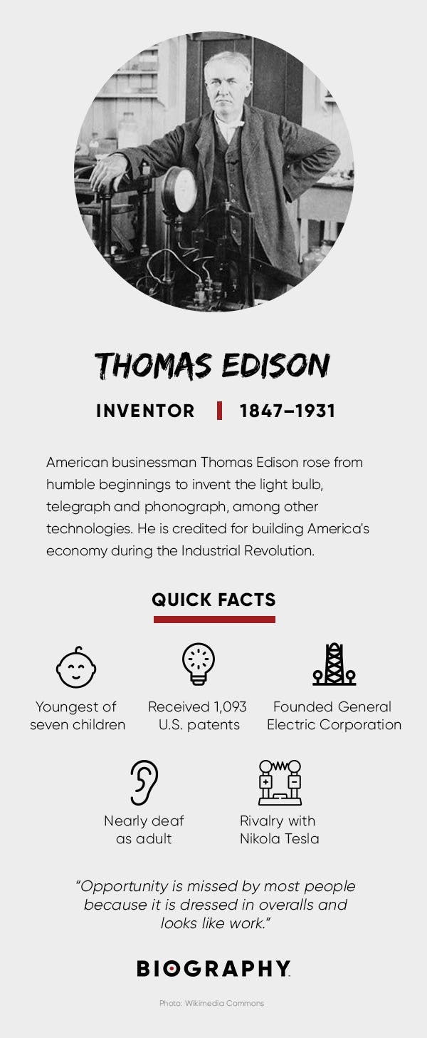 Thomas Edison Inventions Light Bulb Quotes