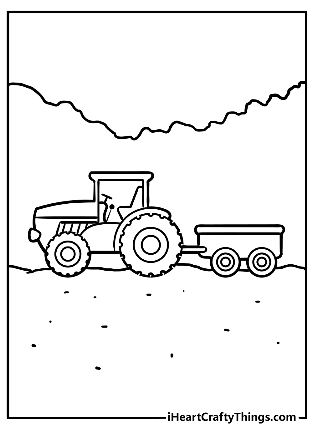 tractor printable coloring pages