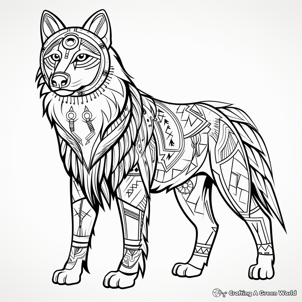 wolf printable coloring pages