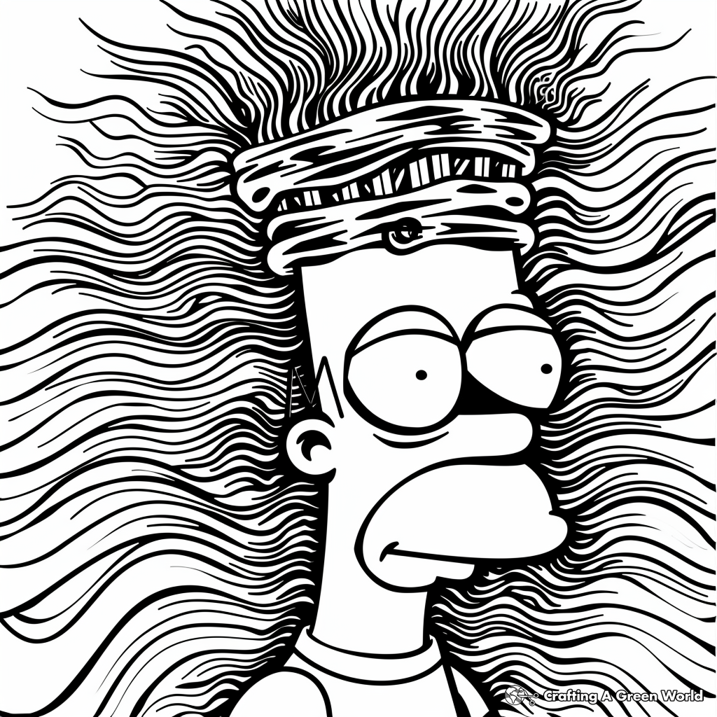 bart simpson coloring pages