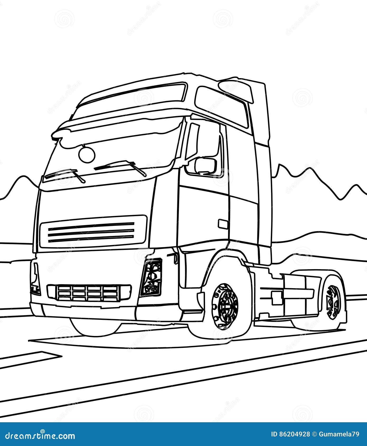 Truck Coloring Pages Printable Stock Illustrations 355 Truck Coloring Pages Printable Stock Illustrations Vectors Clipart Dreamstime